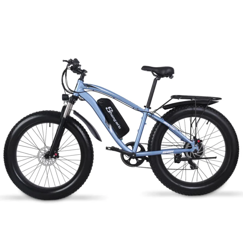 Vélo de montagne électrique SHENGMILO MX02S 1000W 48V 17AH 26*4.0" Bleu – Image 8