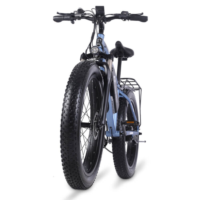 Vélo de montagne électrique SHENGMILO MX02S 1000W 48V 17AH 26*4.0" Bleu – Image 6