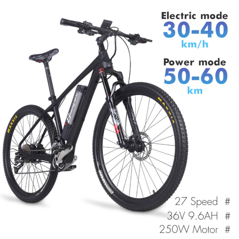 Vélo de montagne électrique Shengmilo M50 27.5 pouces moteur 250W batterie 36V9.6 AH – Image 2