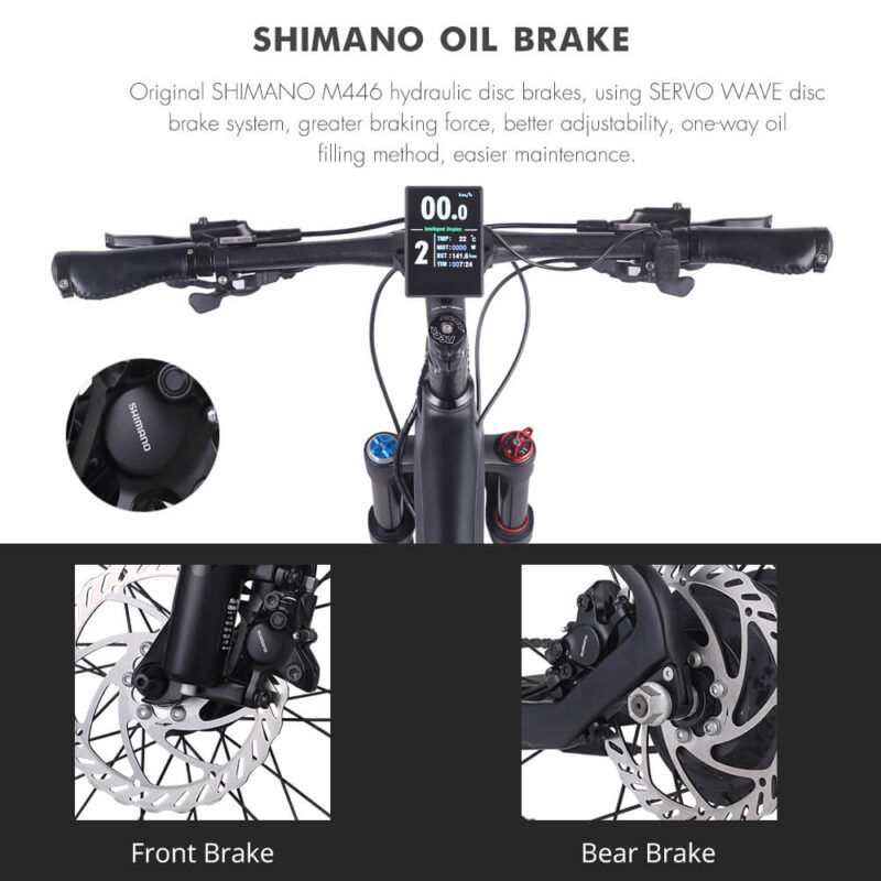 Vélo de montagne électrique Shengmilo M50 27.5 pouces moteur 250W batterie 36V9.6 AH – Image 7