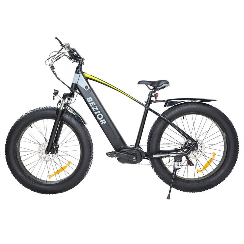 Vélo de ville électrique Bezior XF800 500W Batterie 48V 13Ah noir bleu – Image 7