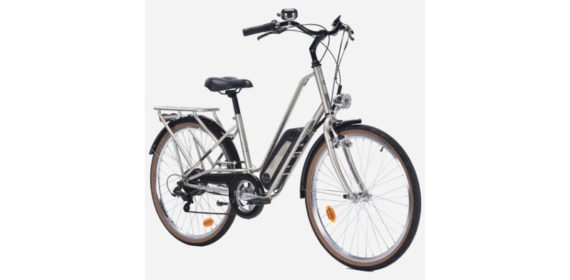 Vélo de ville électrique Nakamura adulte E CITY LTD gris – Image 4