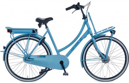 Vélo de ville électrique hollandais CORTINA E-U4 7v cadre bas bleu
