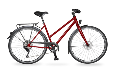 Vélo de ville musculaire VDV L 200 Sport cadre trapèze rouge