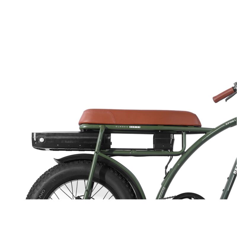 Vélo électrique BEZIOR XF001 rétro 45km/h 1000W moteur 20 pouces 48V12.5Ah Vert – Image 6