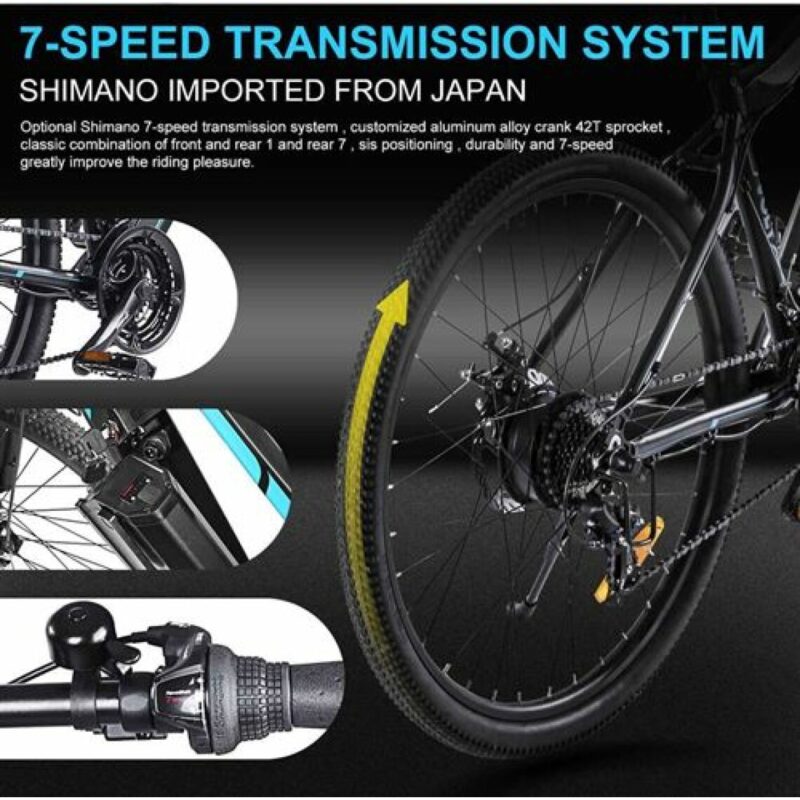 Vélo électrique Bezior M1 Pro Noir - 12.5Ah 500W – Image 3