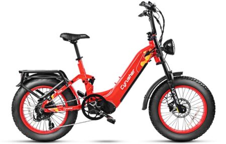 Vélo électrique Cyrusher Ovia Step-through ebike 750W 52V 17Ah rouge