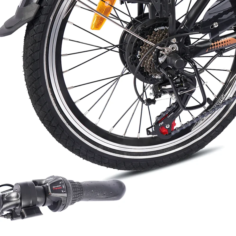 Vélo électrique FAFREES 20F054 20'' 250W 36V 25 km/h 10AH Noir – Image 4