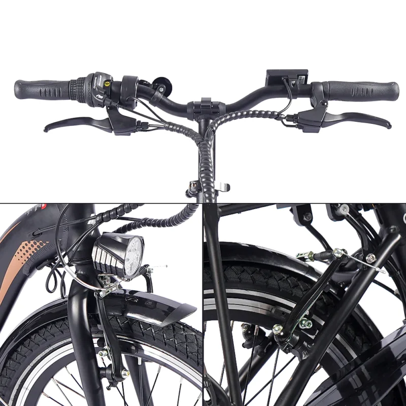 Vélo électrique FAFREES 20F054 20'' 250W 36V 25 km/h 10AH Noir – Image 3