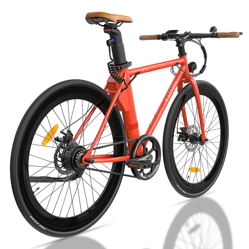 Vélo électrique FAFREES F1 36V 8.7Ah 250W Vélo de route 25km/h Pneu 700C 28C Orange – Image 13