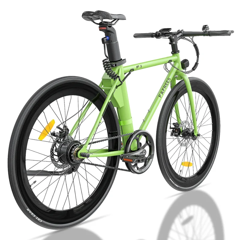 Vélo électrique FAFREES F1 36V 8.7Ah 250W Vélo de route 25km/h Pneu 700C 28C Vert – Image 11