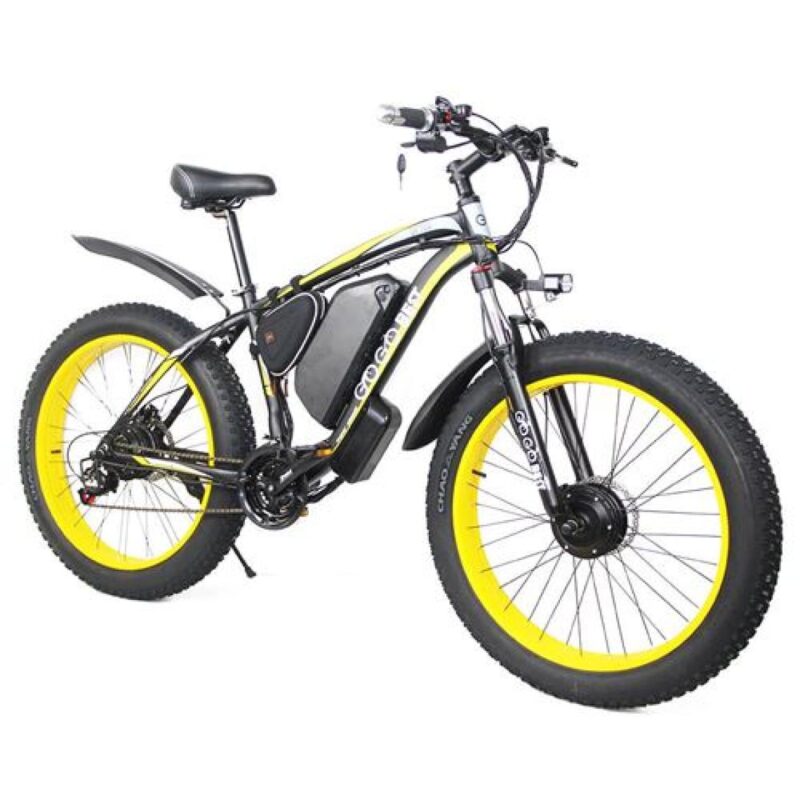Vélo électrique GOGOBEST GF700 50km/h 500W Noir vert – Image 5