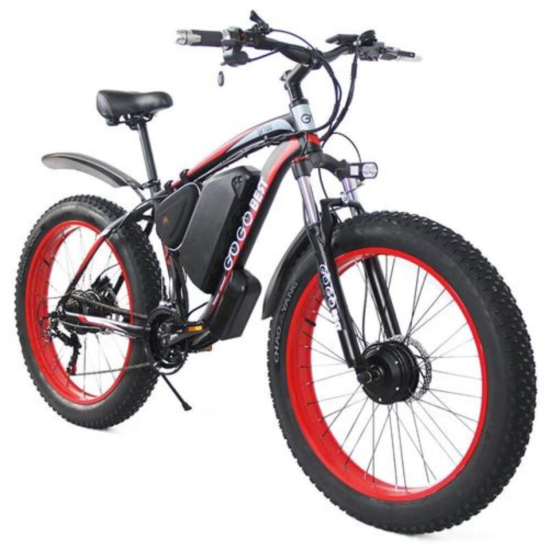 Vélo électrique GOGOBEST GF700 50km/h 500W Noir vert – Image 4