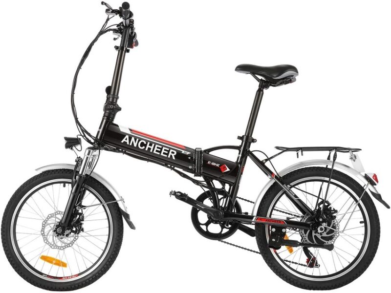 Vélo électrique Pliant ANCHEER Vélo Adulte AN-EB002 20 Pouces Blanc – Image 7