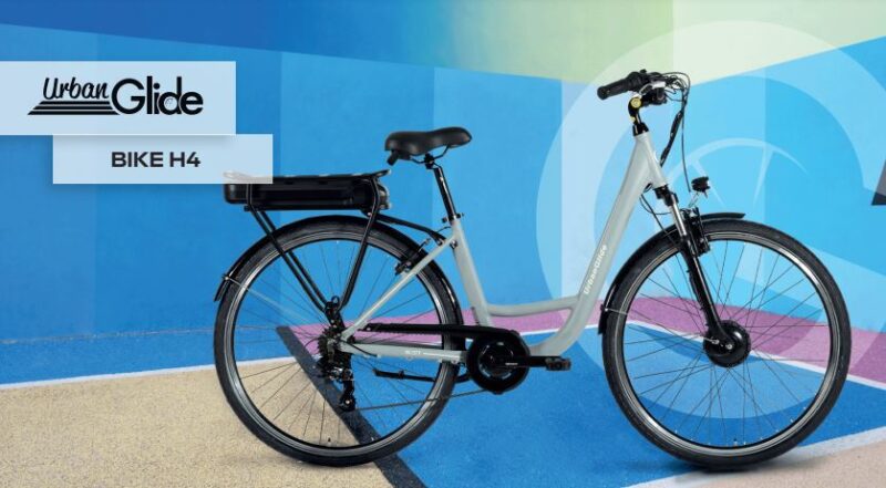 Vélo électrique URBANGLIDE H4 Bleu – Image 2