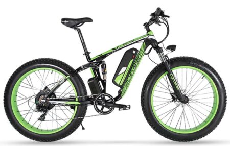 Vélo électrique de montagne Cyrusher XF800 fatbike 750W 13Ah vert