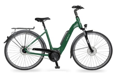 Vélo électrique de ville AEB 400 Nexus Ouvert Vert Anglais Mat