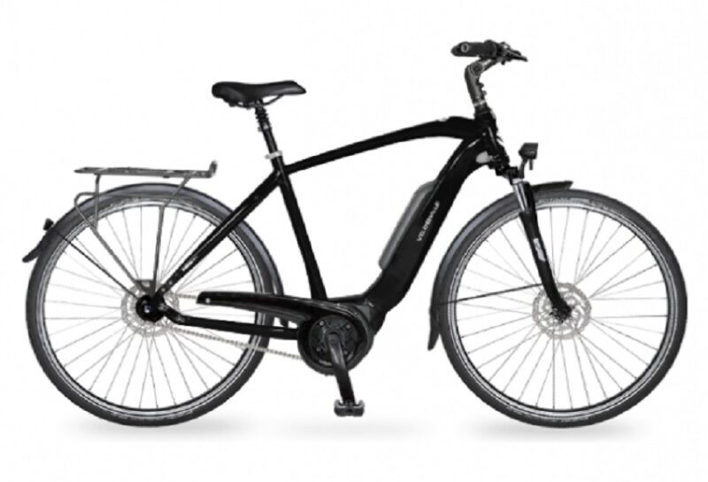 Vélo électrique de ville AEB 800 Alivio Fermé Noir Mat