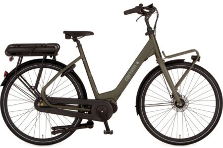 Vélo électrique de ville CORTINA E-Common 7v cadre bas vert