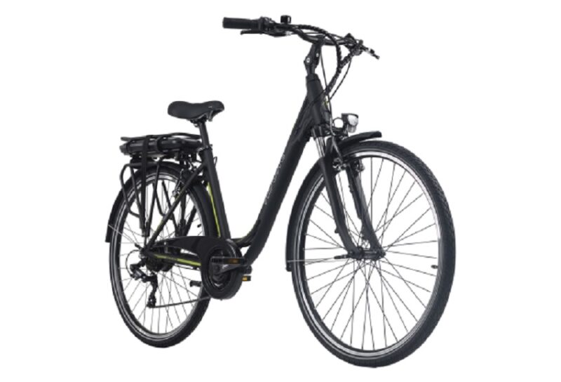 Vélo électrique femme aluminium Adore Versailles 28 E-Bike noir-vert 250 Watt Li-Ion 36 V/10,4 Ah 7 vitesses – Image 3