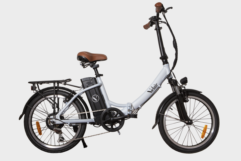 Vélo électrique pliable 20'' - Velair urban- Shimano 6 Vitesses - Autonomie 60 km - blanc