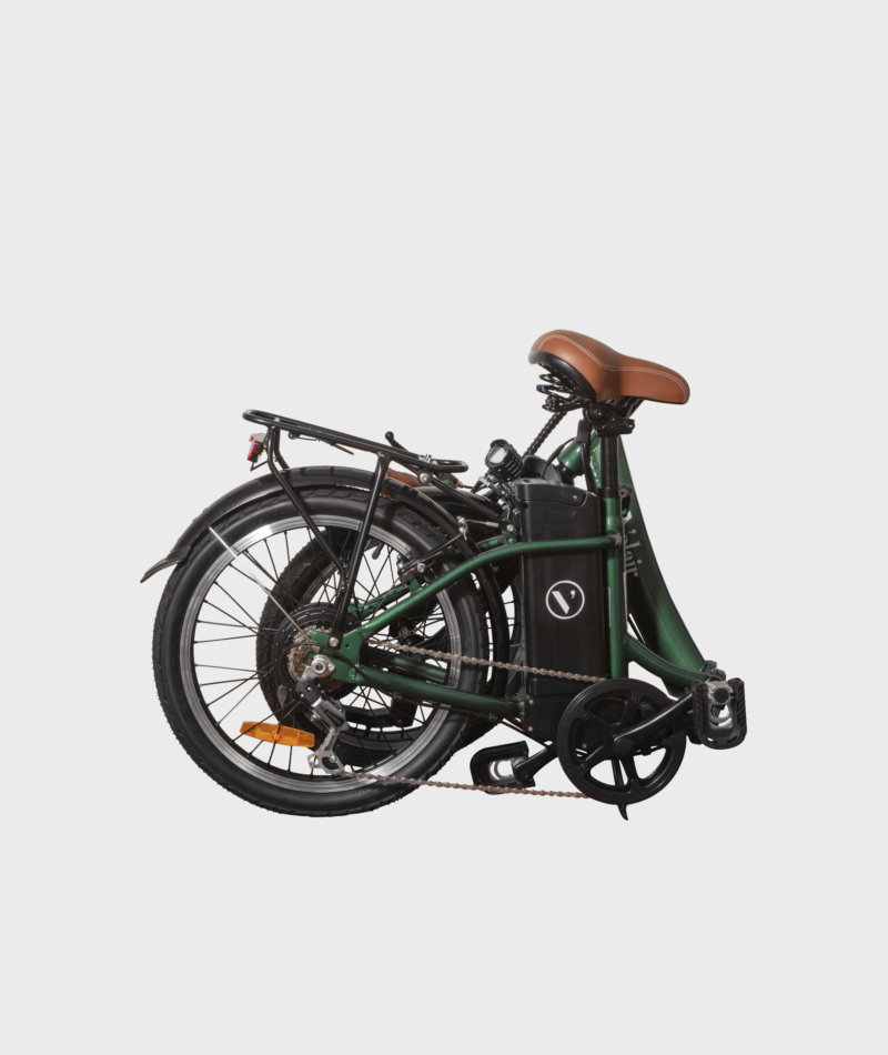 Vélo électrique pliable 20'' - Velair urban- Shimano 6 Vitesses - Autonomie 60 km - Vert – Image 9