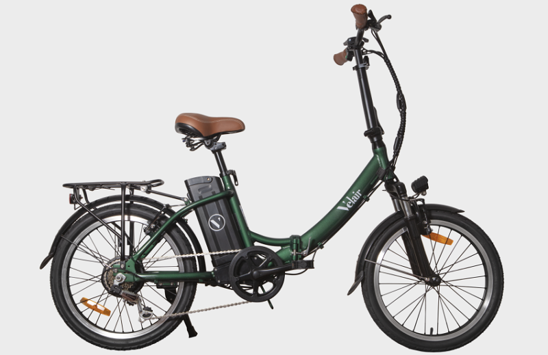 Vélo électrique pliable 20'' - Velair urban- Shimano 6 Vitesses - Autonomie 60 km - gris – Image 2