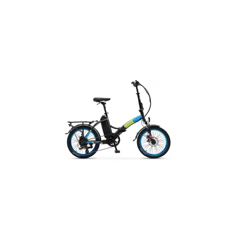 Vélo électrique pliable Argento Piuma 250 W Noir et Bleu