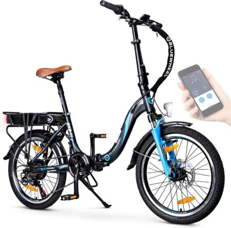 Vélo électrique pliant Bluewheel BXB55 e-bike 7 vitesses Shimano Noir