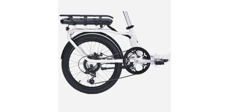 Vélo électrique pliant Nakamura E-FLEX 2.0 blanc – Image 2