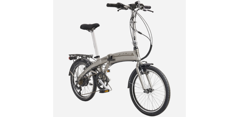 Vélo électrique pliant Nakamura E-FLEX Gris – Image 7