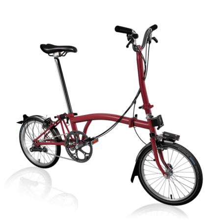 Vélo pliant BROMPTON C Line Explore 2023 guidon Mid Rouge
