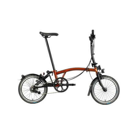 Vélo pliant BROMPTON C Line Explore 2023 guidon Mid flame lacquer
