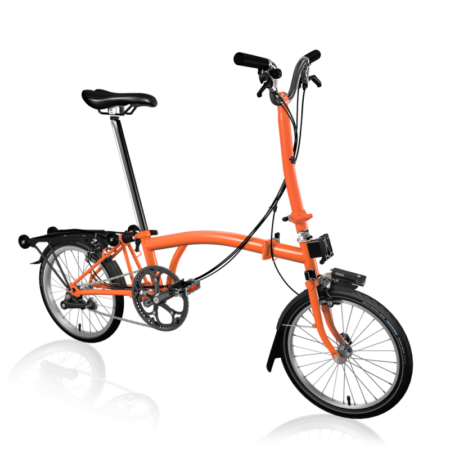 Vélo pliant BROMPTON C Line Explore 2023 guidon Mid orange