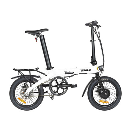 Vélo pliant électrique léger VENILU Urbana X noir blanc