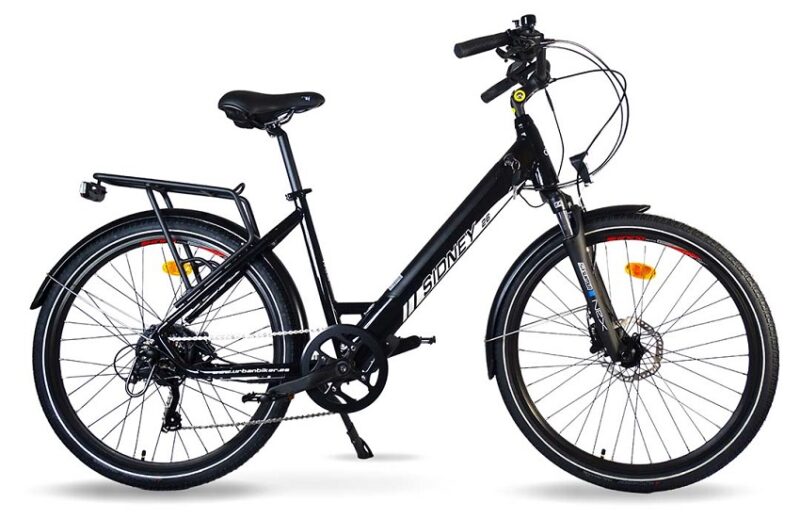 Vélo ville électrique URBANBIKER SIDNEY Blanc - Battery 504Wh Moteur 250W – Image 4