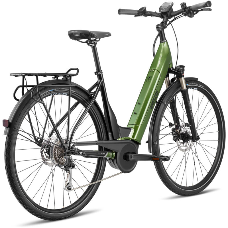 Vélos de trekking électriques Breezer Powertrip Evo 2.3+ LS vert/noir – Image 2