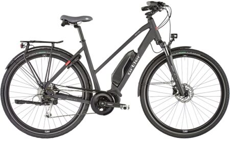 Vélos de trekking électriques Ortler E-Montana 500 Trapèze noir
