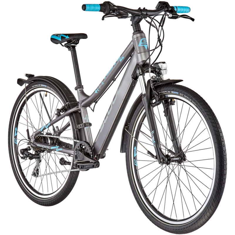 Vélos électriques enfant s'cool e-troX Bafang 26 7-S Enfant gris – Image 2