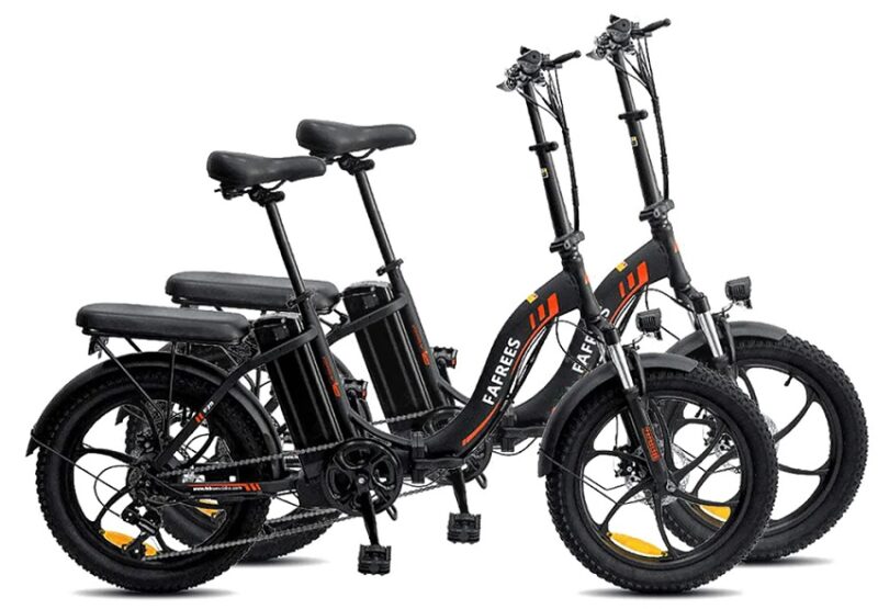 Vélo Électrique Pliable FAFREES F20 20 Pouces 250W 36V 15Ah 25km / h 2 vélos électriques Combo – Image 6