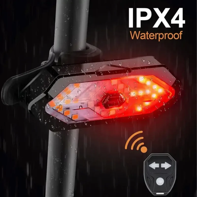 Feu arrière LED clignotant vélo trottinette électrique – Image 5
